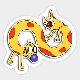 catdog, infinity Sticker